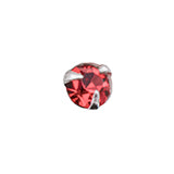 Sterling Silver 3 claw crystal nose stud