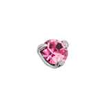 Sterling Silver 3 claw crystal nose stud