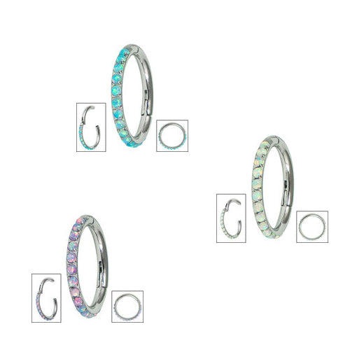 Titanium Hinged Ring - 1.2mm x 8mm - Pic&Mix The Body Jewellery Shop
