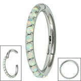 Titanium Hinged Ring - 1.2mm x 8mm - Pic&Mix The Body Jewellery Shop