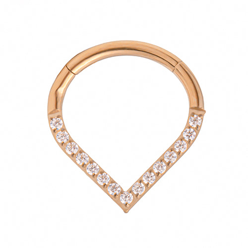 Titanium Septum/Daith Titanium hinged ring - Pic&Mix The Body Jewellery Shop