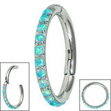 Titanium Hinged Ring - 1.2mm x 8mm - Pic&Mix The Body Jewellery Shop