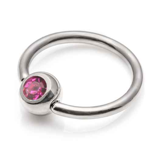 Ball Closure rings- Assorted colours in Swarovski Crystals - 1.2mm