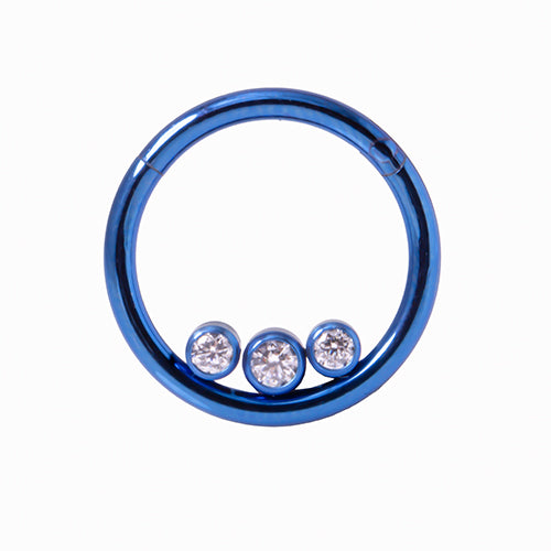 Hinged High Polish Septum or daith rings - Pic&Mix The Body Jewellery Shop
