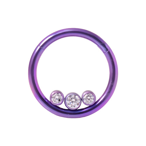 Hinged High Polish Septum or daith rings - Pic&Mix The Body Jewellery Shop