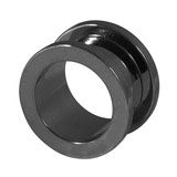 Black steel two piece tunnels 2-10mm - Pic&Mix The Body Jewellery Shop