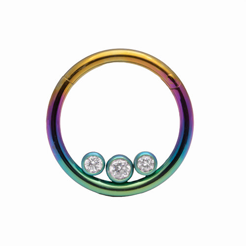 Hinged High Polish Septum or daith rings - Pic&Mix The Body Jewellery Shop