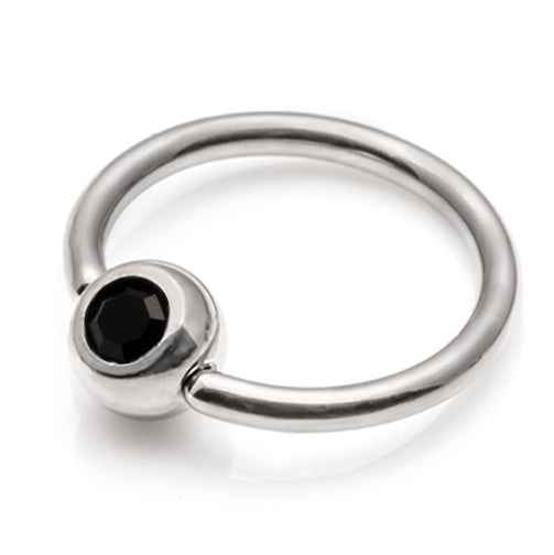 Ball Closure rings- Assorted colours in Swarovski Crystals - 1.2mm