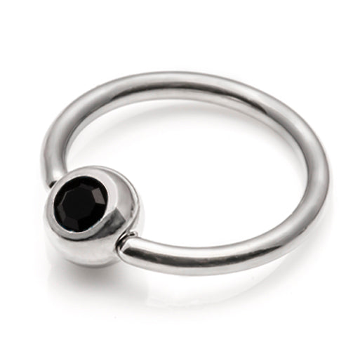 Ball Closure rings- Assorted colours in Swarovski Crystals - 1.2mm