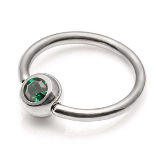Ball Closure rings- Assorted colours in Swarovski Crystals - 1.2mm