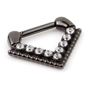 Septum clicker - 1.2mm Black, Rose or gold Steel