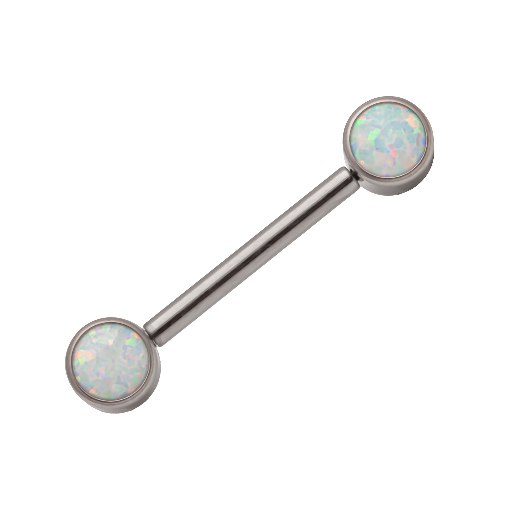 Nipple Bar- 1.6x12-16mm assorted crystals - Pic&Mix The Body Jewellery Shop