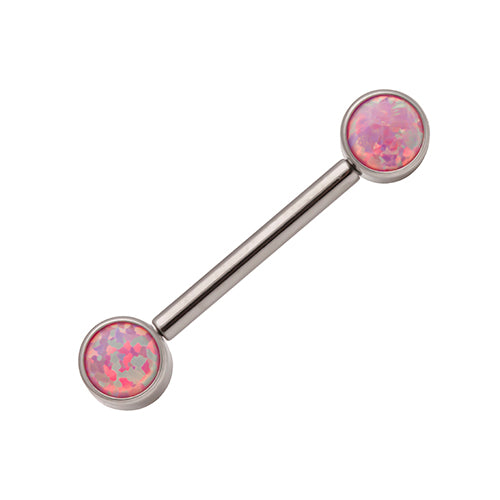 Nipple Bar- 1.6x12-16mm assorted crystals - Pic&Mix The Body Jewellery Shop