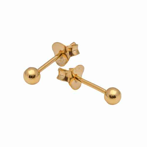 Classic Ball Stud Earrings – Rose Gold, Gold & Black Finish