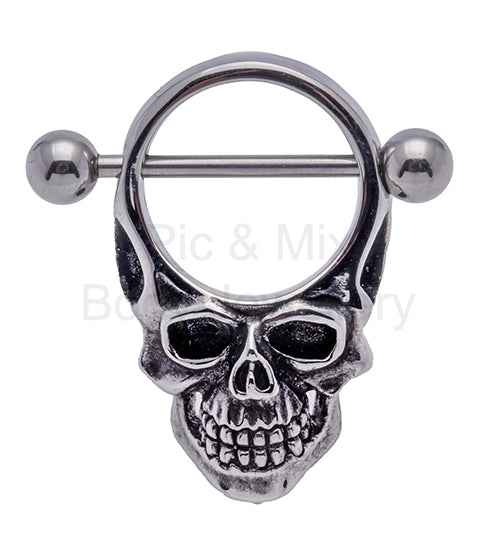 Nipple Bar - 1.6x14mm Skull