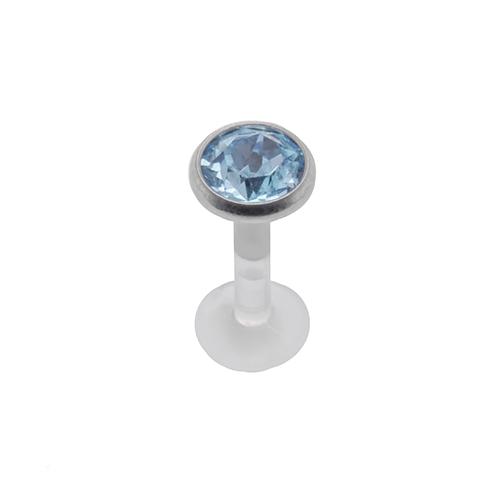 Bioflex labret - 1.2x6 or 8mm push fit - Pic&Mix The Body Jewellery Shop