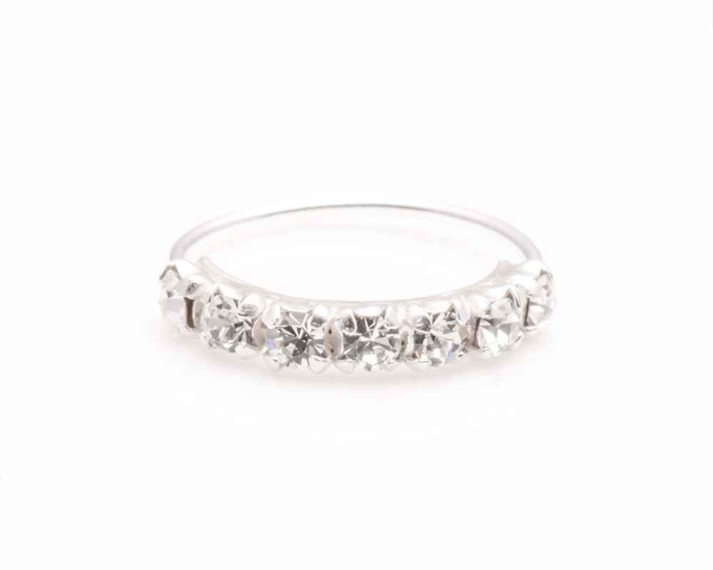 Sterling Silver Crystal Nose ring £9.99 Each
