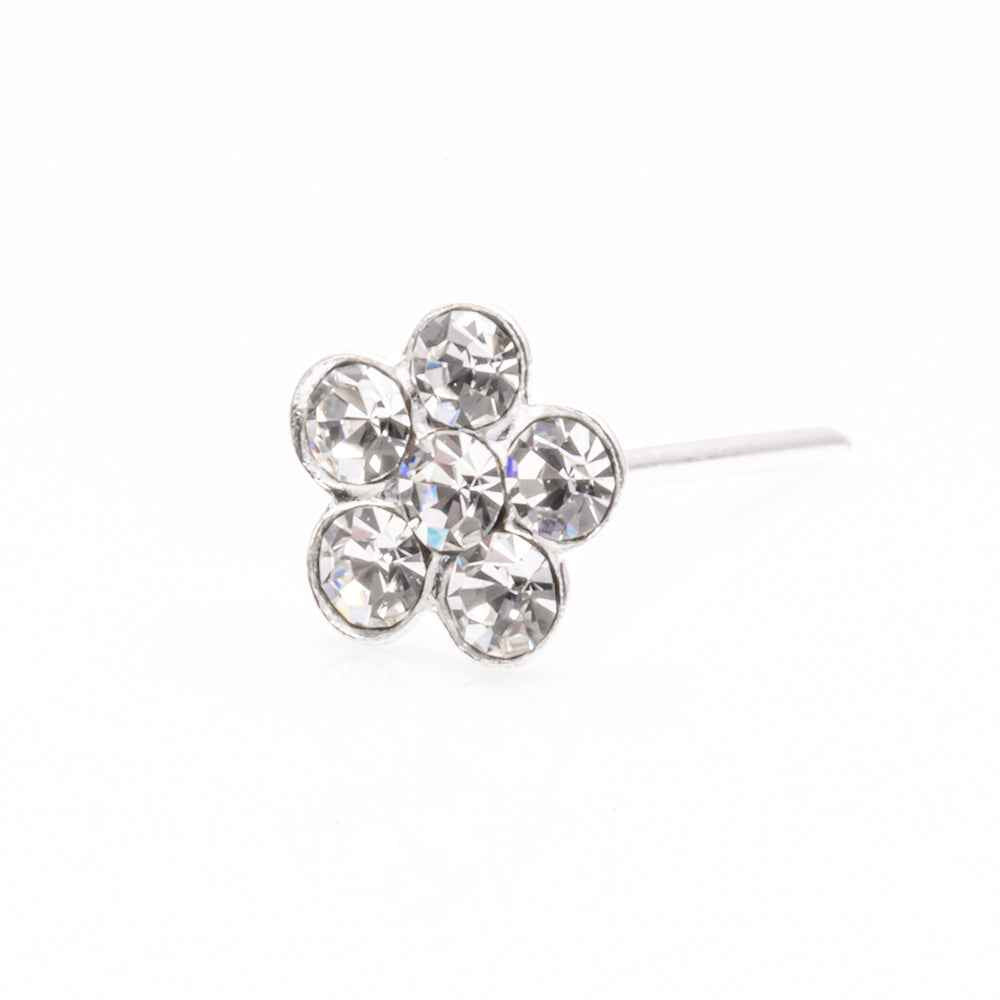 Sterling Silver flower nose studs