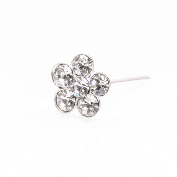 Sterling Silver flower nose studs