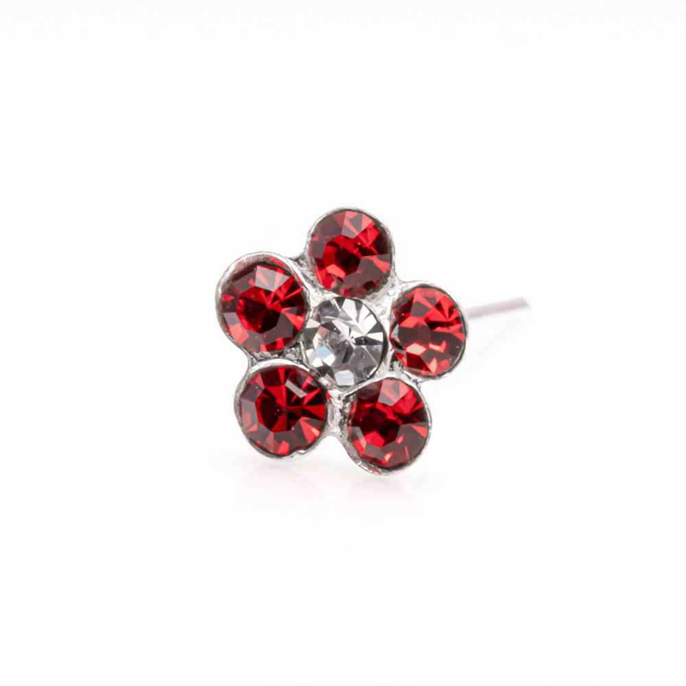 Sterling Silver flower nose studs
