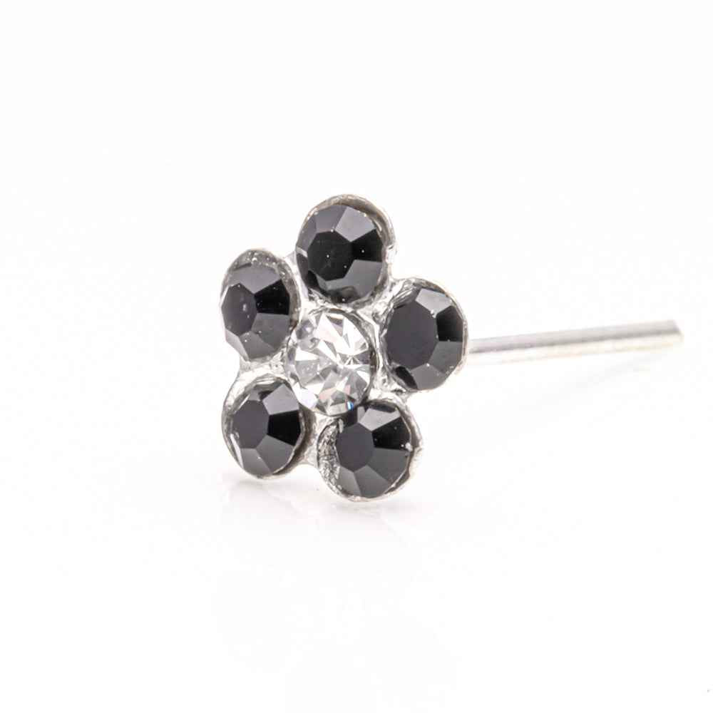 Sterling Silver flower nose studs