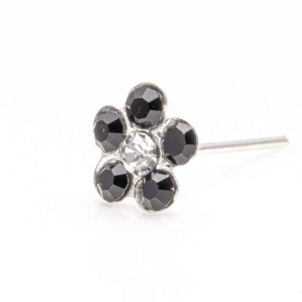 Sterling Silver flower nose studs