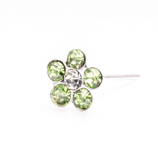 Sterling Silver flower nose studs