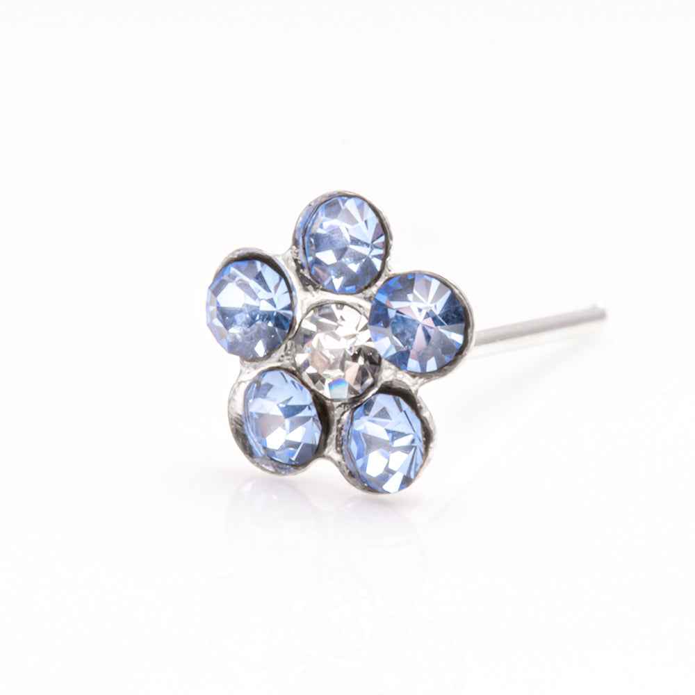Sterling Silver flower nose studs