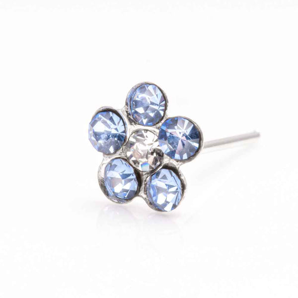 Sterling Silver flower nose studs