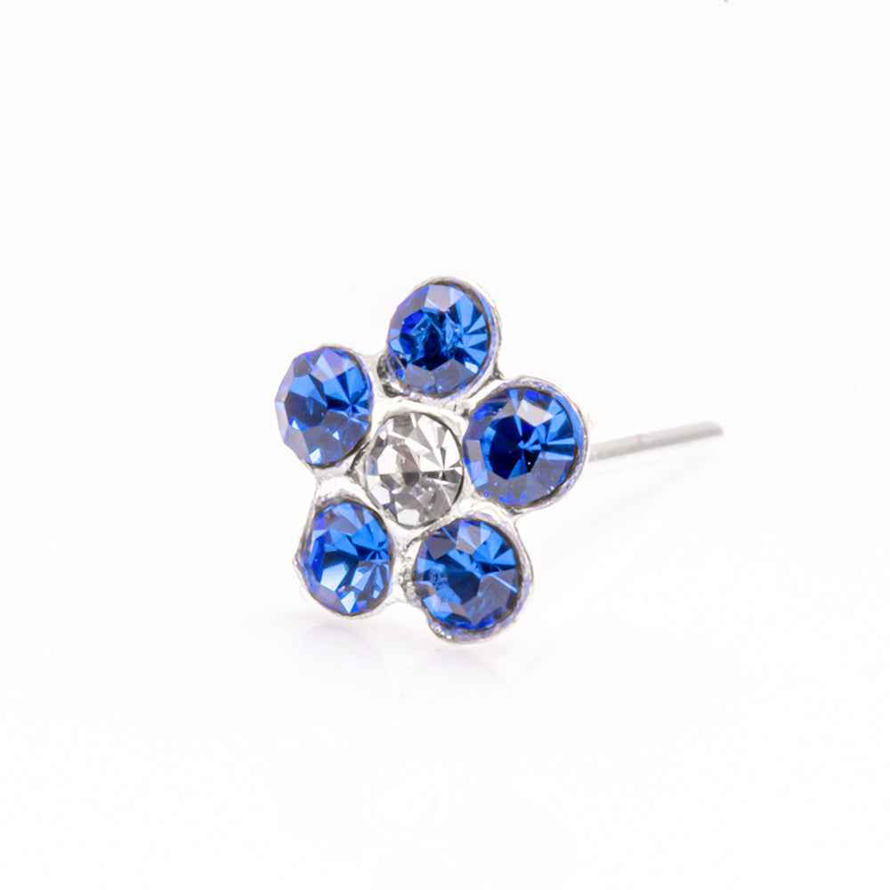 Sterling Silver flower nose studs