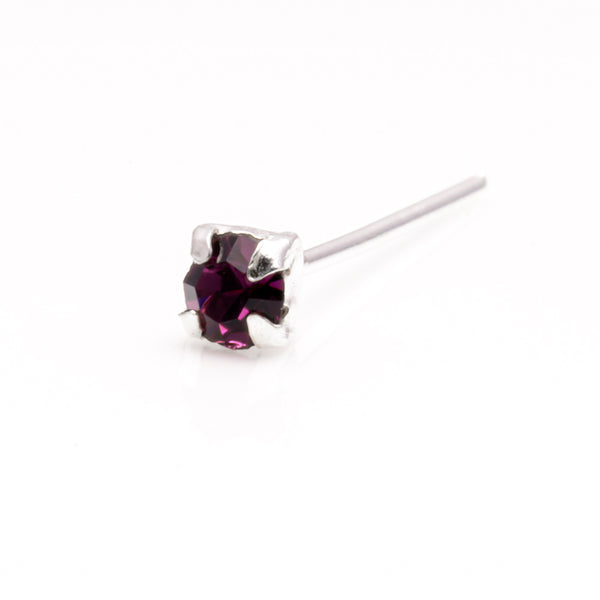 Sterling Silver Square nose stud
