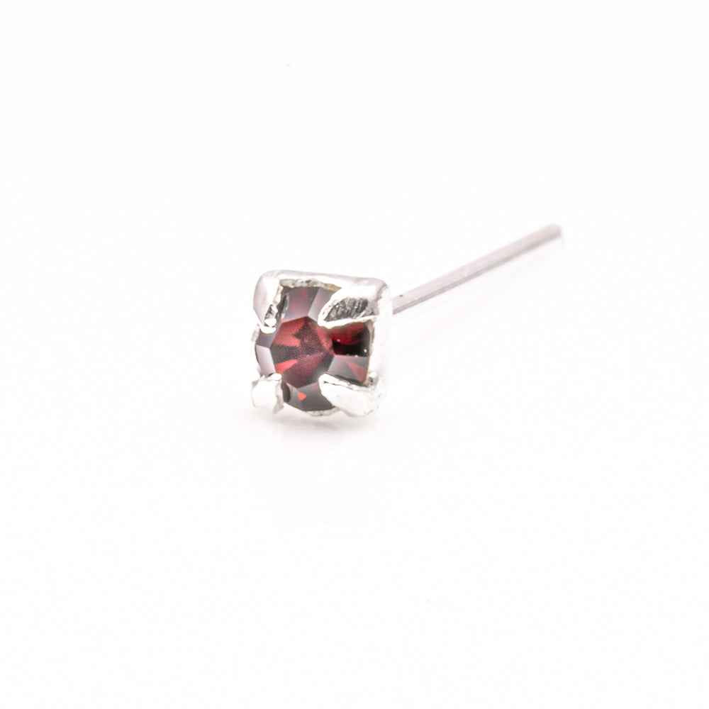 Sterling Silver Square nose stud
