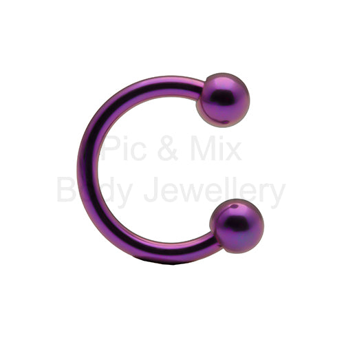 Titanium Circular Barbell - 1.2mm x 6-10mm