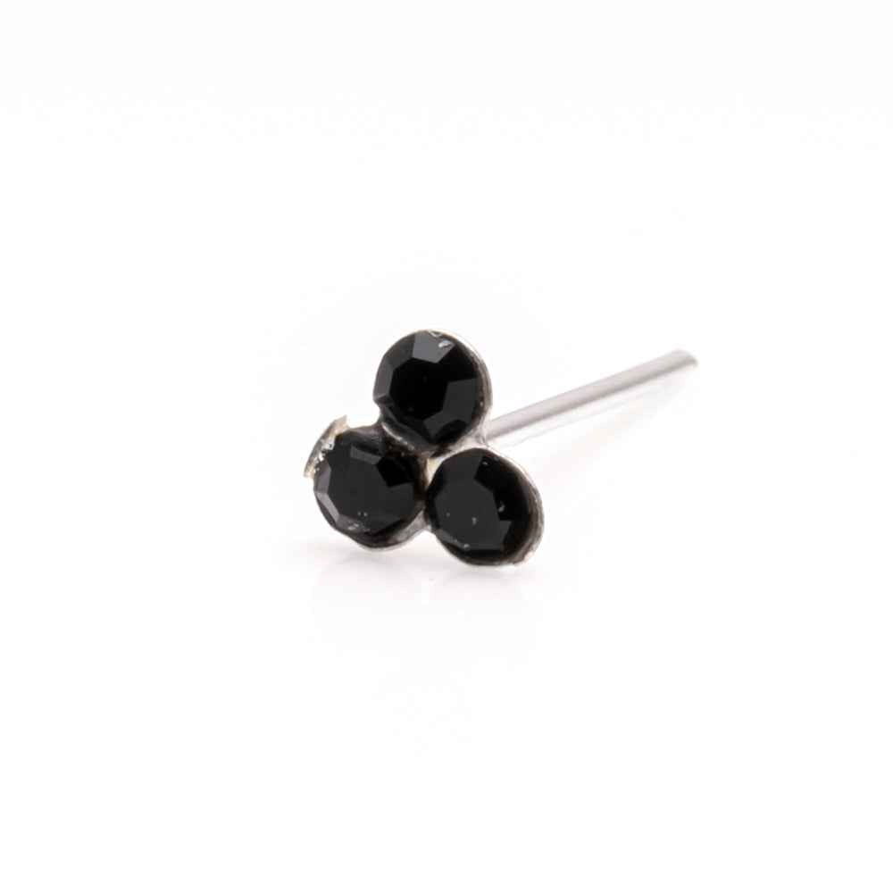Sterling silver Cluster nose stud