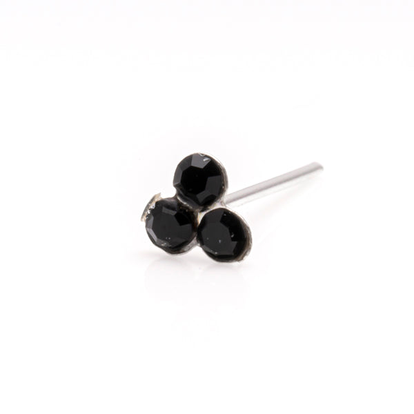 Sterling silver Cluster nose stud