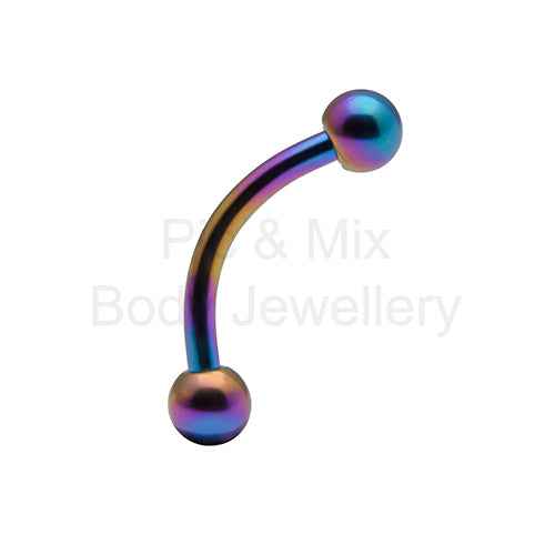 Titanium Curved Barbells - 8mm