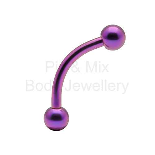 Titanium Curved Barbells - 8mm