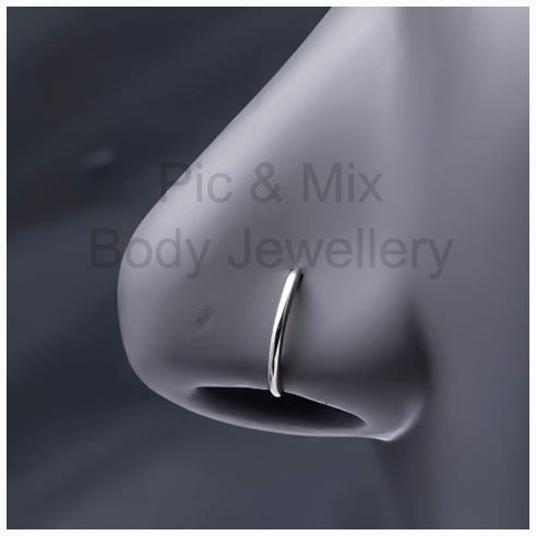 Nose ring - Titanium 0.8mm
