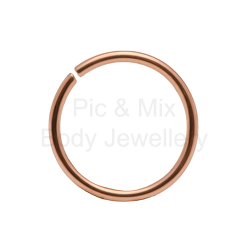 Rose gold coloured surgical steel nose ring - Pic&Mix The Body Jewellery Shop