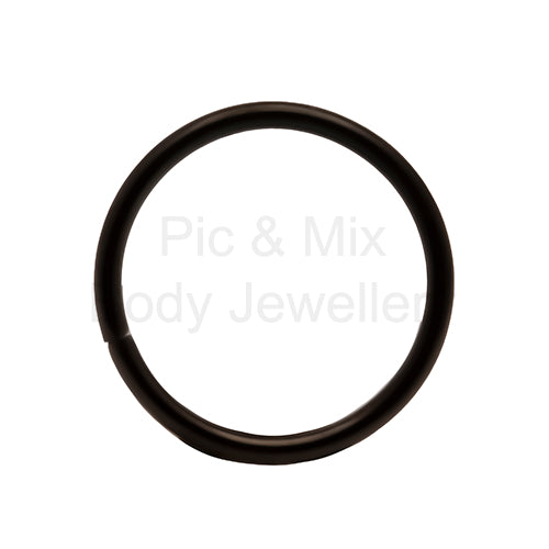 Black Continuous nose ring 0.8 - Pic&Mix The Body Jewellery Shop