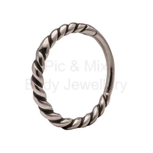 Conch ring twisted rope - Pic&Mix The Body Jewellery Shop