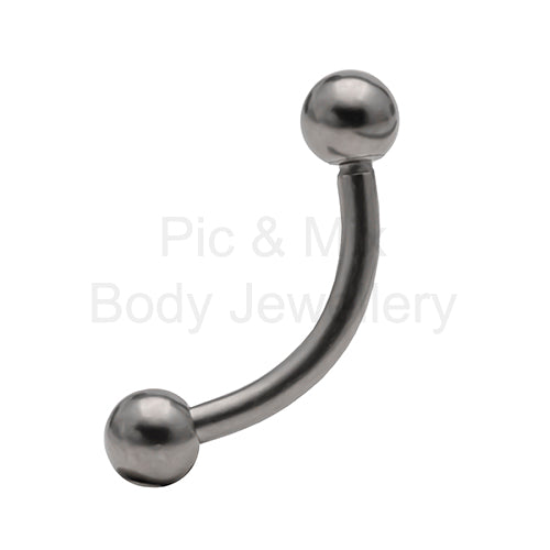 Titanium Curved barbells 1.2 - 1.6mm - Pic&Mix The Body Jewellery Shop