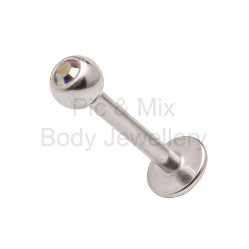Labret bar - 1.2x3mm - Pic&Mix The Body Jewellery Shop