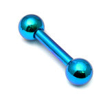 Nipple or tongue Bar Titanium 1.6x16mm Assorted colours - Pic&Mix The Body Jewellery Shop