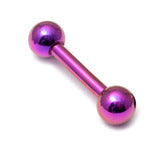 Nipple or tongue Bar Titanium 1.6x16mm Assorted colours - Pic&Mix The Body Jewellery Shop