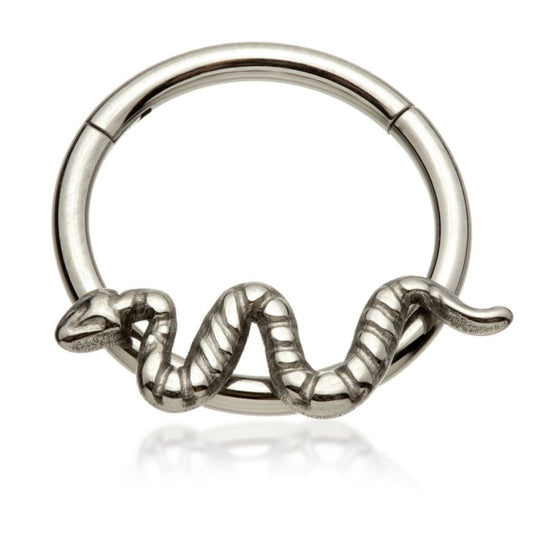 Titanium Hinged Snake - Pic&Mix The Body Jewellery Shop