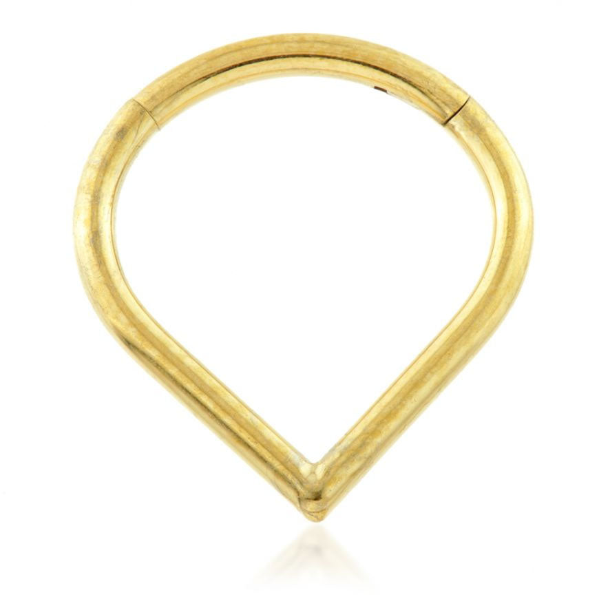 Hinged Titanium wishbone hinged ring 1.2 x 8 or 10mm - Pic&Mix The Body Jewellery Shop