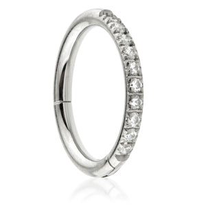 Titanium Hinged Ring - 0.8 and 1.2mm - Pic&Mix The Body Jewellery Shop