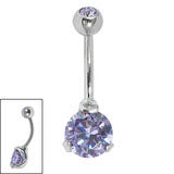Claw set 316L surgical Steel  belly ring 1.6x10mm - Pic&Mix The Body Jewellery Shop