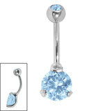 Claw set 316L surgical Steel  belly ring 1.6x10mm - Pic&Mix The Body Jewellery Shop